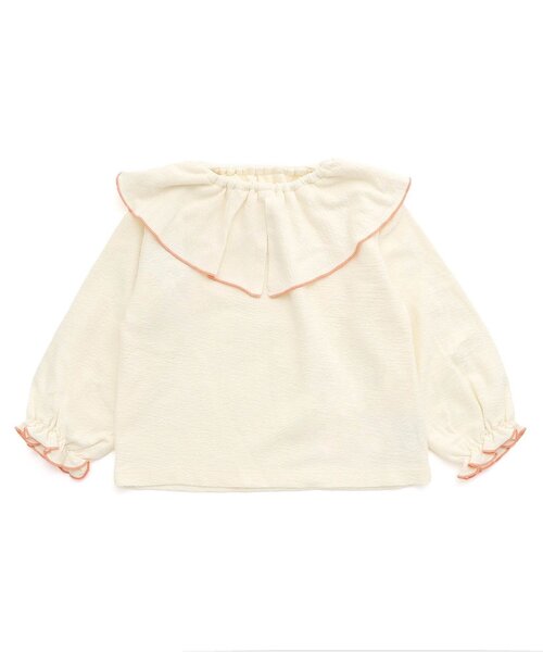 Seraph(セラフ)の「ラッフルカラートップス(Tシャツ/カットソー・キッズ・オフホワイト/ミント/オレンジ・90/100/110/120/80/130/140)」の6枚目の写真