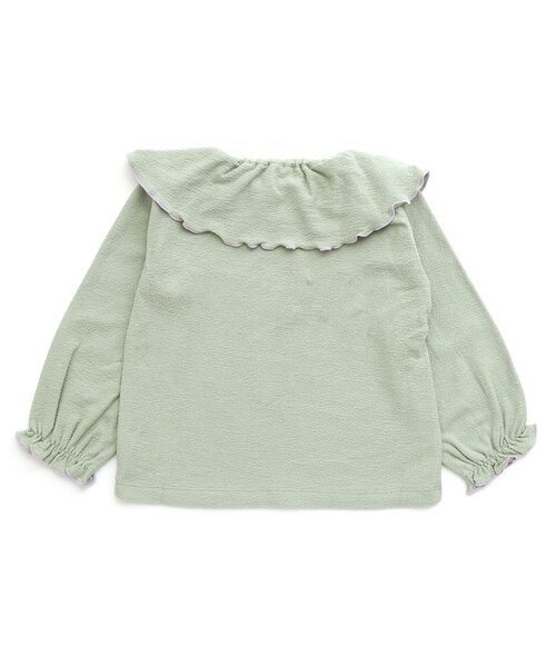 Seraph(セラフ)の「ラッフルカラートップス(Tシャツ/カットソー・キッズ・オフホワイト/ミント/オレンジ・90/100/110/120/80/130/140)」の7枚目の写真