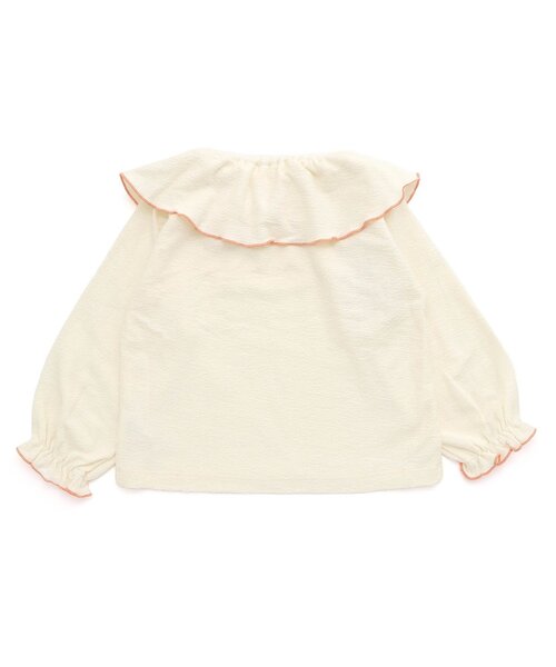 Seraph(セラフ)の「ラッフルカラートップス(Tシャツ/カットソー・キッズ・オフホワイト/ミント/オレンジ・90/100/110/120/80/130/140)」の9枚目の写真