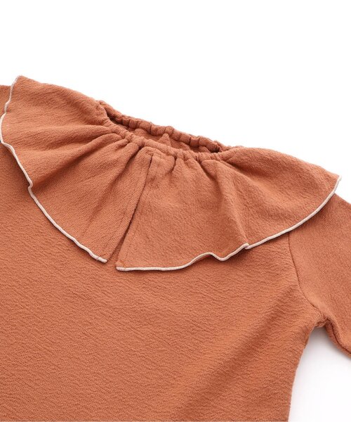 Seraph(セラフ)の「ラッフルカラートップス(Tシャツ/カットソー・キッズ・オフホワイト/ミント/オレンジ・90/100/110/120/80/130/140)」の10枚目の写真