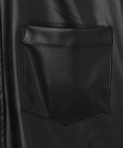 THE STANDARD(ザスタンダード)の「THE STANDARD/シンセティックレザーロングスリーブシャツ(シャツ/ブラウス・メンズ・ブラック・MEDIUM/LARGE)」の20枚目の写真