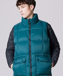 ブルーグリーン」に該当するダウンベストファッション通販