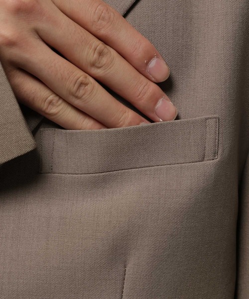 3.3 Field Trip （3.3フィールドトリップ）の「3.3 Field Trip／バックボタンジャケット（テーラードジャケット・メンズ・ベージュ/ブラック・MEDIUM）」の22枚目の写真