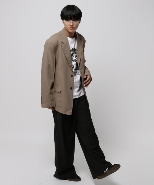 3.3 Field Trip （3.3フィールドトリップ）の「3.3 Field Trip／バックボタンジャケット（テーラードジャケット・メンズ・ベージュ/ブラック・MEDIUM）」の5枚目の写真