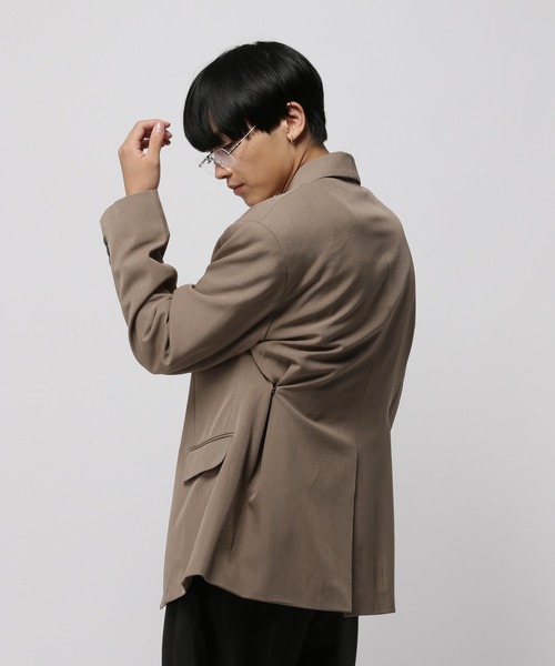 3.3 Field Trip （3.3フィールドトリップ）の「3.3 Field Trip／バックボタンジャケット（テーラードジャケット・メンズ・ベージュ/ブラック・MEDIUM）」の10枚目の写真