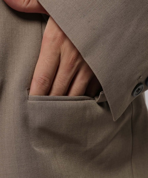 3.3 Field Trip （3.3フィールドトリップ）の「3.3 Field Trip／バックボタンジャケット（テーラードジャケット・メンズ・ベージュ/ブラック・MEDIUM）」の20枚目の写真