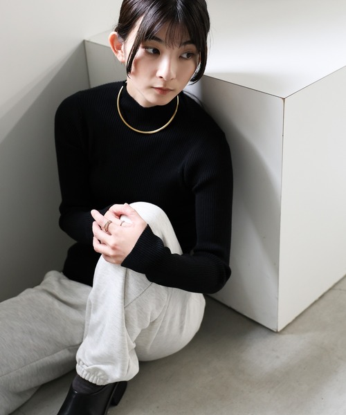 select MOCA（セレクトモカ）の「ステンレスカーブネックカフ（ネックレス・レディース・シルバー/ゴールド・FREE）」の12枚目の写真