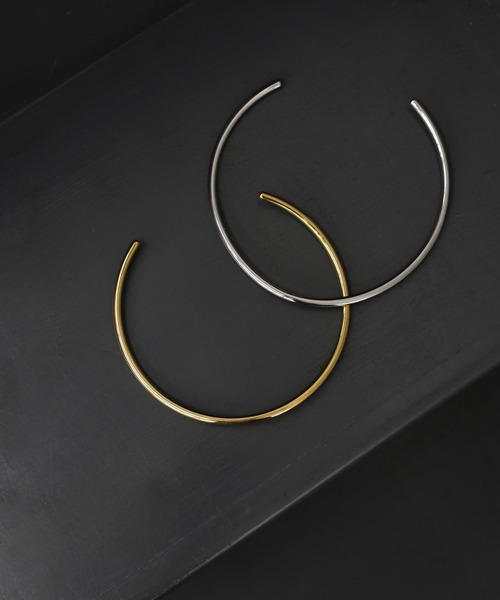 select MOCA（セレクトモカ）の「ステンレスカーブネックカフ（ネックレス・レディース・シルバー/ゴールド・FREE）」の15枚目の写真