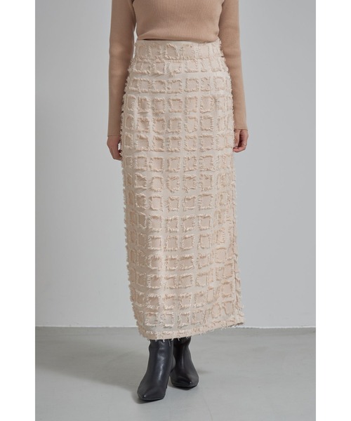 フリンジジャガードタイトスカート（スカート）｜&. NOSTALGIA
