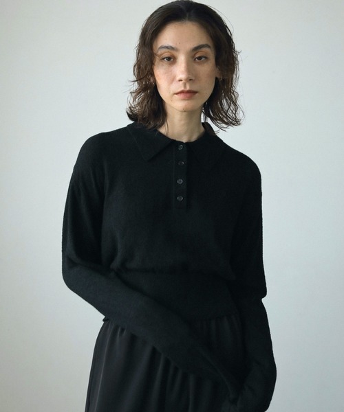 アンヌーク　ショートポロニット ànuke online store（アンヌーク） / Mesh Polo KnitMesh Polo