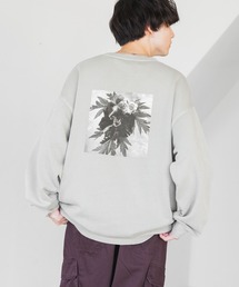 RAGEBLUE | フラワープリント/ピグメントオーバーサイズスウェット(スウェット)