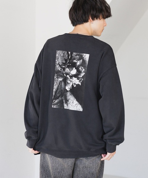 RAGEBLUE（レイジブルー）の「フラワープリント/ピグメントオーバーサイズスウェット（スウェット・メンズ・グレー系その他/その他19/ブルー・MEDIUM/LARGE）」の19枚目の写真