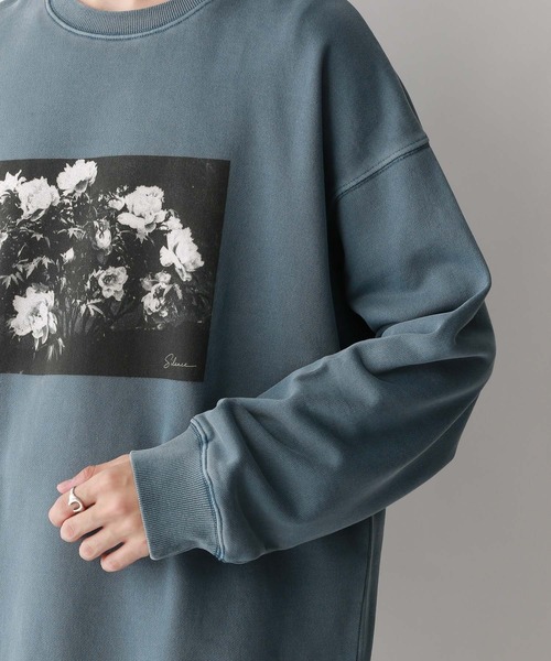 RAGEBLUE（レイジブルー）の「フラワープリント/ピグメントオーバーサイズスウェット（スウェット・メンズ・グレー系その他/その他19/ブルー・MEDIUM/LARGE）」の8枚目の写真