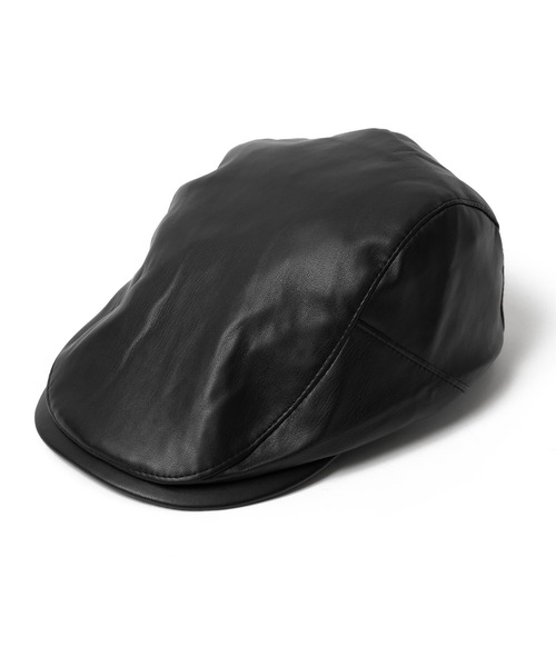 Figments（フィグメンツ）の「合皮ハンチング（ハット・レディース・ブラック・FREE）」の5枚目の写真