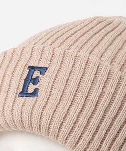 EDWIN（エドウィン）の「EDWIN ロゴ刺繍リブニットワッチ（ニットキャップ/ビーニー・メンズ・ブラック/グレー/ベージュ・フリー）」の6枚目の写真