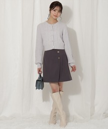 WILLSELECTION | ゴールドボタンアシメミニスカート(スカート)