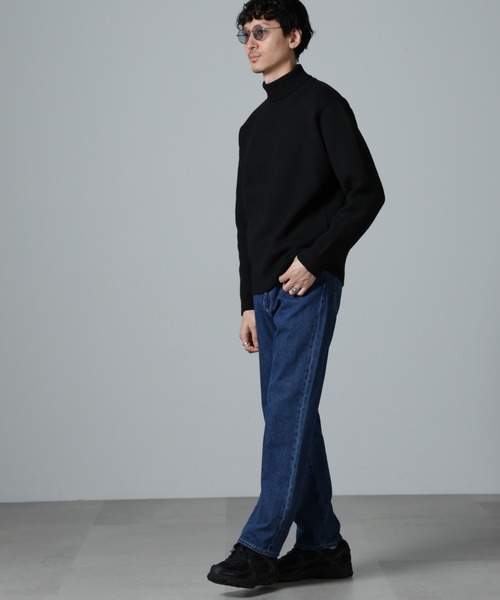 NANO universe(ナノユニバース)の「PBTストレッチタートルニット(ニット/セーター・メンズ・ネイビー/ブラック/グレー・S/M/L)」の10枚目の写真