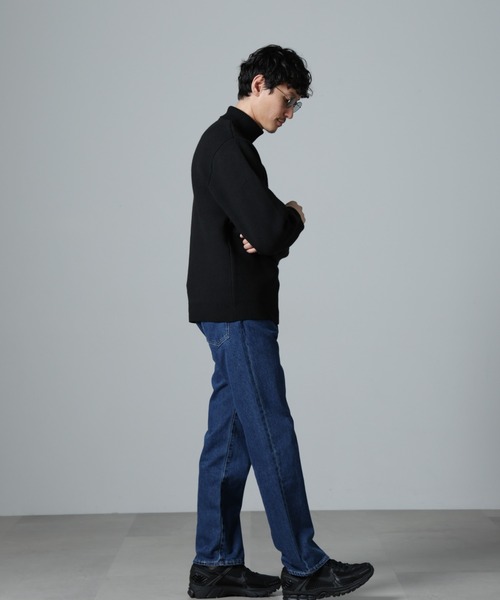 NANO universe(ナノユニバース)の「PBTストレッチタートルニット(ニット/セーター・メンズ・ネイビー/ブラック/グレー・S/M/L)」の11枚目の写真