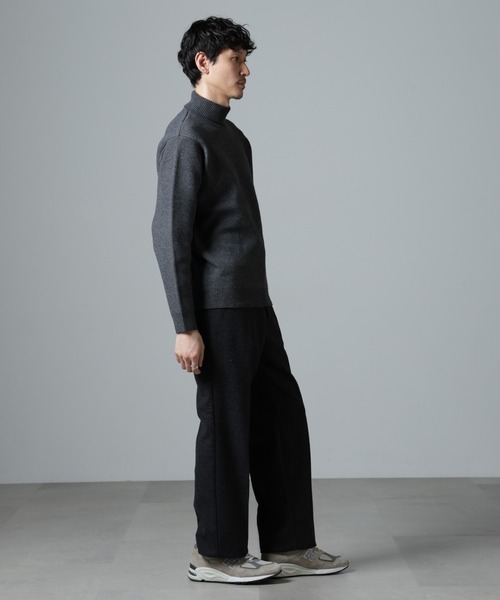 NANO universe(ナノユニバース)の「PBTストレッチタートルニット(ニット/セーター・メンズ・ネイビー/ブラック/グレー・S/M/L)」の20枚目の写真