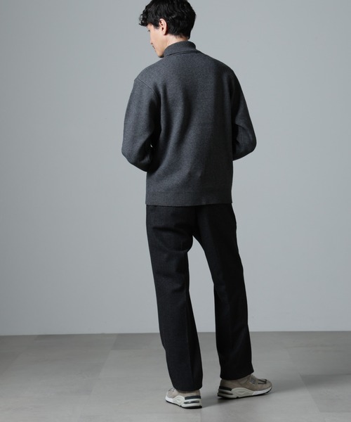 NANO universe(ナノユニバース)の「PBTストレッチタートルニット(ニット/セーター・メンズ・ネイビー/ブラック/グレー・S/M/L)」の21枚目の写真