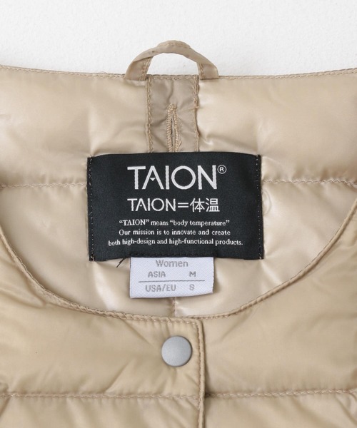 ITEMS URBANRESEARCH(アイテムズ アーバンリサーチ)の「TAION CREW NECK BUTTON DOWN JACKET(ダウンジャケット/コート・レディース・ブラック/ベージュ系その他・MEDIUM/X-LARGE/LARGE)」の13枚目の写真
