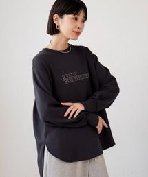 Bou Jeloud | パウンドストレッチビジューロゴプルオーバー(Tシャツ/カットソー)