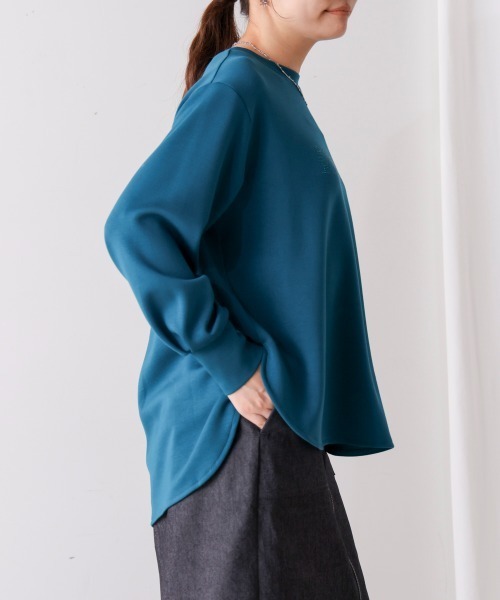 Bou Jeloud(ブージュルード)の「パウンドストレッチビジューロゴプルオーバー(Tシャツ/カットソー・レディース・グレイッシュベージュ/ブラック/ブルーグリーン/イエロー・FREE)」の19枚目の写真