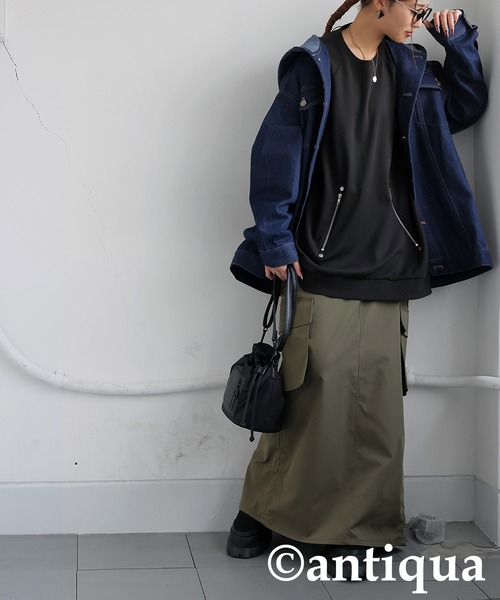 antiqua（アンティカ）の「ジップポンチプルオーバー（その他トップス・レディース・ブラック・ONESIZE）」の9枚目の写真