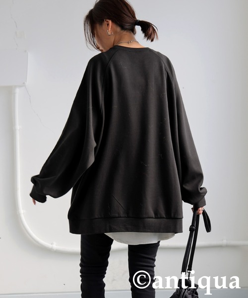 antiqua（アンティカ）の「ジップポンチプルオーバー（その他トップス・レディース・ブラック・ONESIZE）」の4枚目の写真