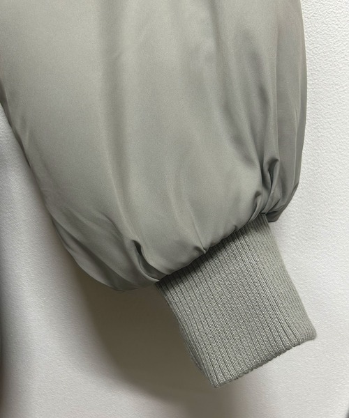 Futier land(フューティアランド)の「ウエストドロストパッファー/フェイクダウン(その他アウター・レディース・カーキ/アイボリー/ブラック・MEDIUM)」の6枚目の写真