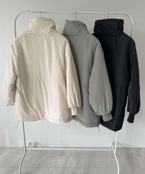 Futier land(フューティアランド)の「ウエストドロストパッファー/フェイクダウン(その他アウター・レディース・カーキ/アイボリー/ブラック・MEDIUM)」の19枚目の写真