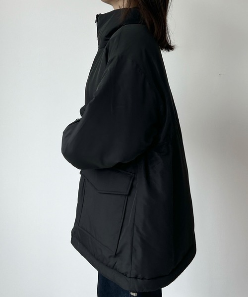 Futier land(フューティアランド)の「ウエストドロストパッファー/フェイクダウン(その他アウター・レディース・カーキ/アイボリー/ブラック・MEDIUM)」の11枚目の写真