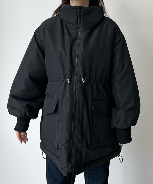 Futier land(フューティアランド)の「ウエストドロストパッファー/フェイクダウン(その他アウター・レディース・カーキ/アイボリー/ブラック・MEDIUM)」の10枚目の写真