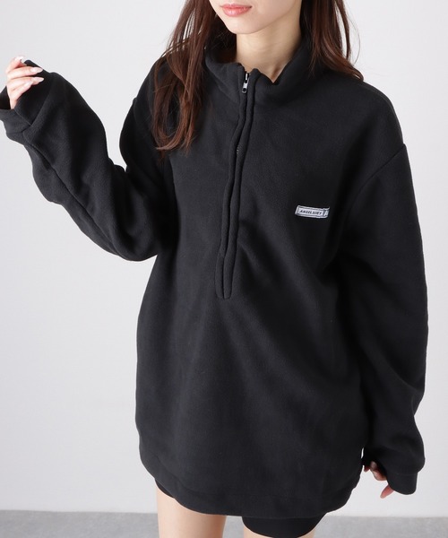 24/25 USS2 フリース ハーフジップトレーナー 黒 24/25 USS2 フリース ハーフジップトレーナー 黒 24/25 USS2 フリース