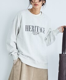 裏毛ロゴスウェット&袖シアーロンTセット