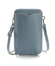 2way/カード入れ付き/合皮スマホポーチショルダーバッグ