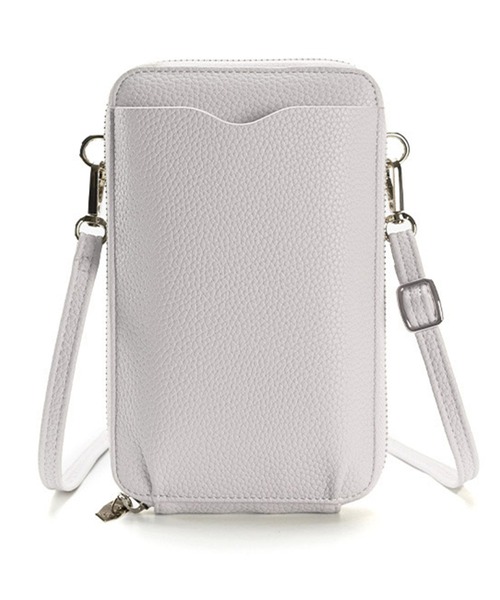 セール】2way/カード入れ付き/合皮スマホポーチショルダーバッグ