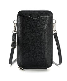 2way/カード入れ付き/合皮スマホポーチショルダーバッグ