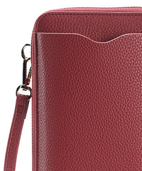 DAY CLOSET(デイ クローゼット)の「2way/カード入れ付き/合皮スマホポーチショルダーバッグ(ショルダーバッグ・レディース・ライトグレー/ブラック/ベージュ/ブルー系その他/レッド・ONE SIZE)」の11枚目の写真