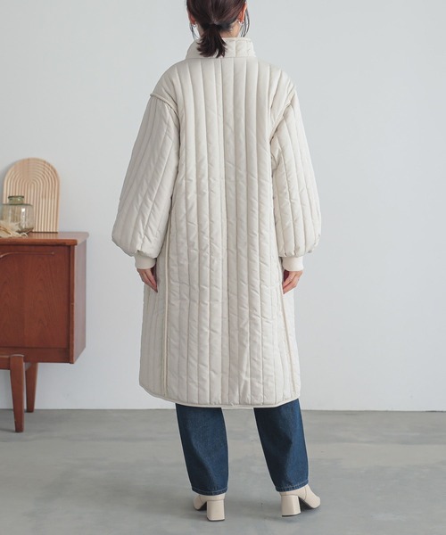 『キルティングスタンドコート』（ダウンジャケット/コート）｜n'OrLABEL（ノアールレーベル）
