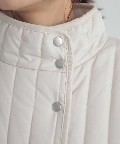 『キルティングスタンドコート』（ダウンジャケット/コート）｜n'OrLABEL（ノアールレーベル）