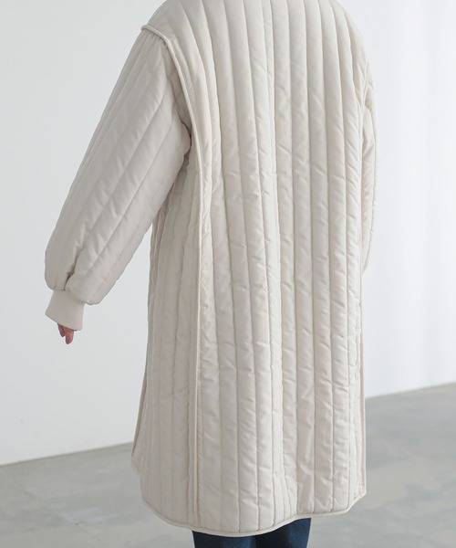 『キルティングスタンドコート』（ダウンジャケット/コート）｜n'OrLABEL（ノアールレーベル）