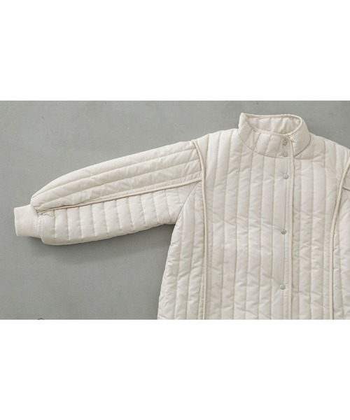 『キルティングスタンドコート』（ダウンジャケット/コート）｜n'OrLABEL（ノアールレーベル）