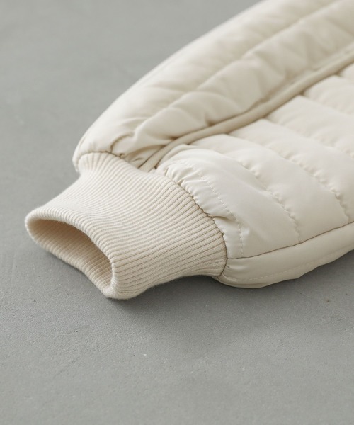 『キルティングスタンドコート』（ダウンジャケット/コート）｜n'OrLABEL（ノアールレーベル）