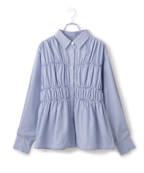 シャーリング デザイン ブラウス - (MIX) シャーリングデザインブラウス | NATURAL BEAUTY BASIC（ナチュラル
