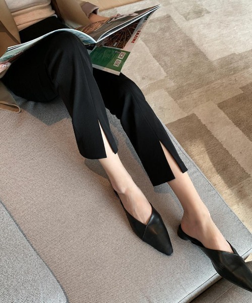 PIN(ピン)の「センタースリットテーパードPT(スラックス・レディース・ブラック・M/S/L)」の14枚目の写真