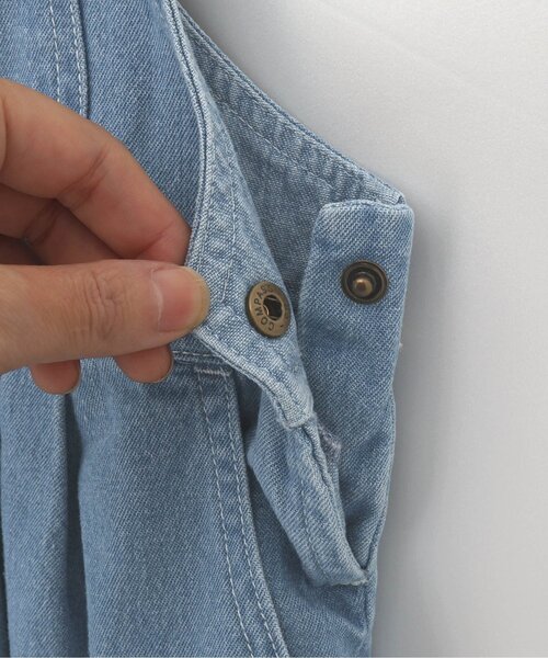 p.premier（ピードットプルミエ）の「【ジュニア対応】デニムオーバーオール（サロペット/オーバーオール・キッズ・オフホワイト/ネイビー・80/90/100/110/120/130/140）」の20枚目の写真