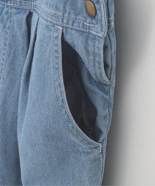 p.premier（ピードットプルミエ）の「【ジュニア対応】デニムオーバーオール（サロペット/オーバーオール・キッズ・オフホワイト/ネイビー・80/90/100/110/120/130/140）」の21枚目の写真