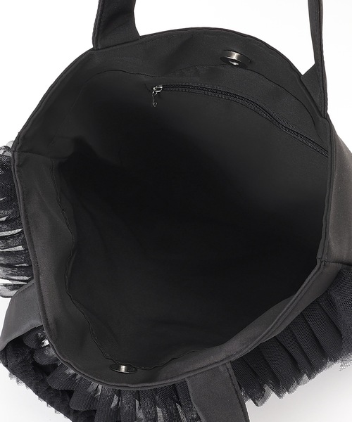 Lace Ladies(レースレディース)の「チュール フリル トート ショルダー バッグ(トートバッグ・レディース・ホワイト/ブラック・FREE)」の20枚目の写真