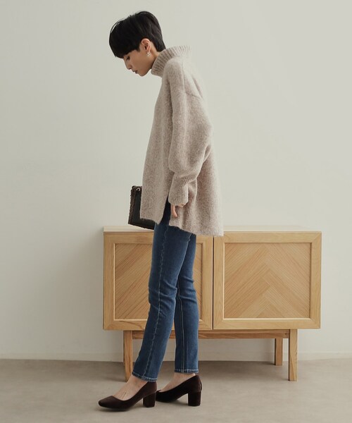 OPAQUE.CLIP（オペークドットクリップ）の「《SS-LLsize》ライクラストレッチスキニーデニムパンツ【洗濯機洗い可】（デニムパンツ・レディース・ネイビー/ライトブルー/ブルー/ブラック・38/40/36/42/34）」の21枚目の写真